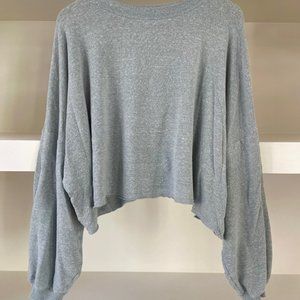 American Eagle Heathered Green Sweatshirt Size Large